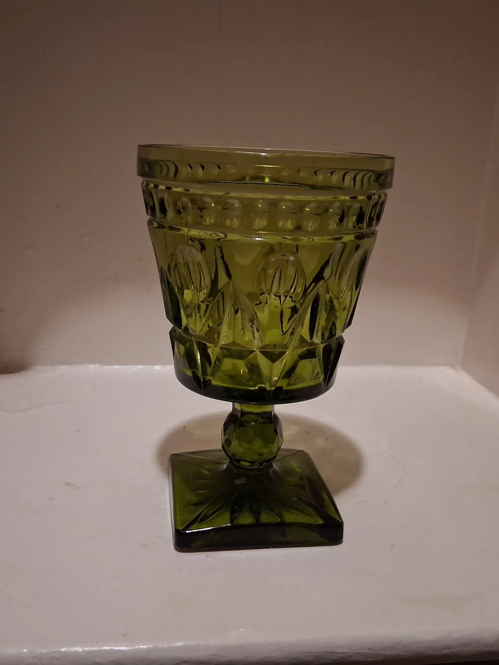 Vintage Indiana Glass Colony Park Lane Goblet
